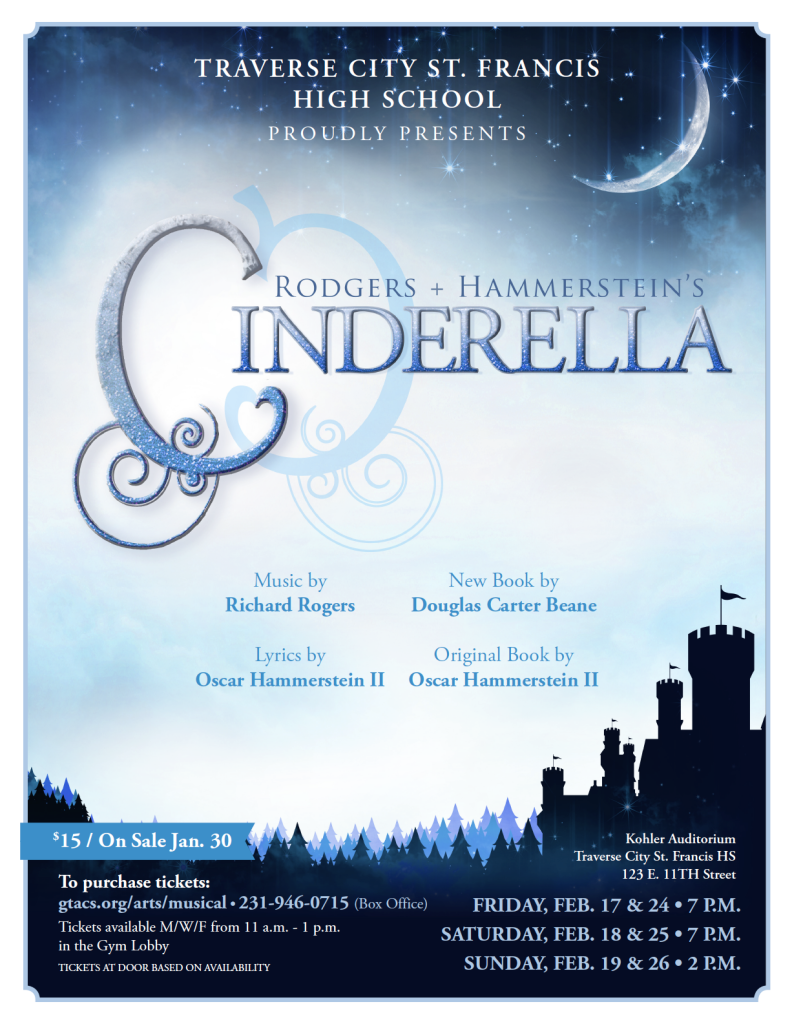 Cinderella flyer containing show times